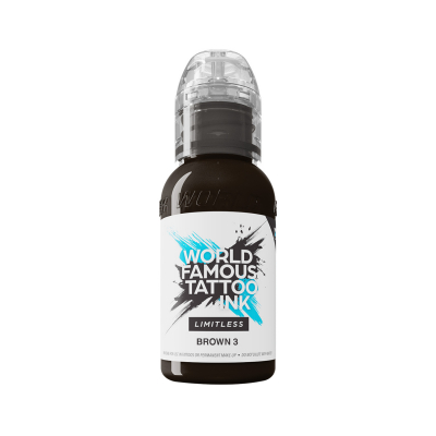 Tinta Para Tatuar World Famous Limitless - Brown 3 30ml