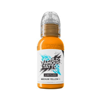 Tinta Para Tatuar World Famous Limitless - Medium Yellow 1 30ml