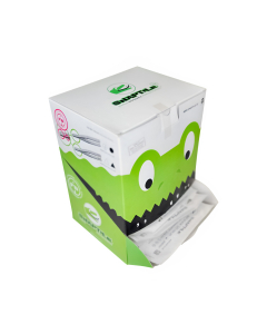 Caja de 100 Snaptile Fórceps Estériles Desechables Redondos Abiertos Para Piercing