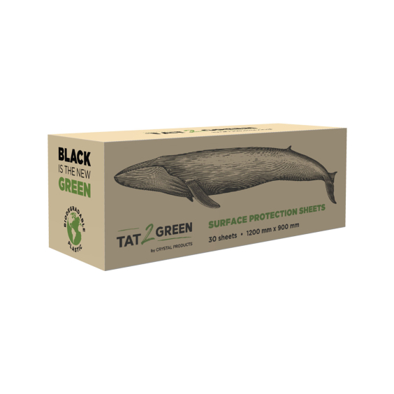 Tat2Green - Caja de 30 Fundas Negras para Protección de Superficies - 1200mm x 900mm