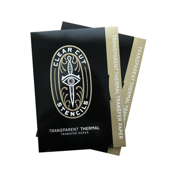 Caja de 25 Clear Cut Stencils - Papel Térmico Transparente (8.5" x 11")