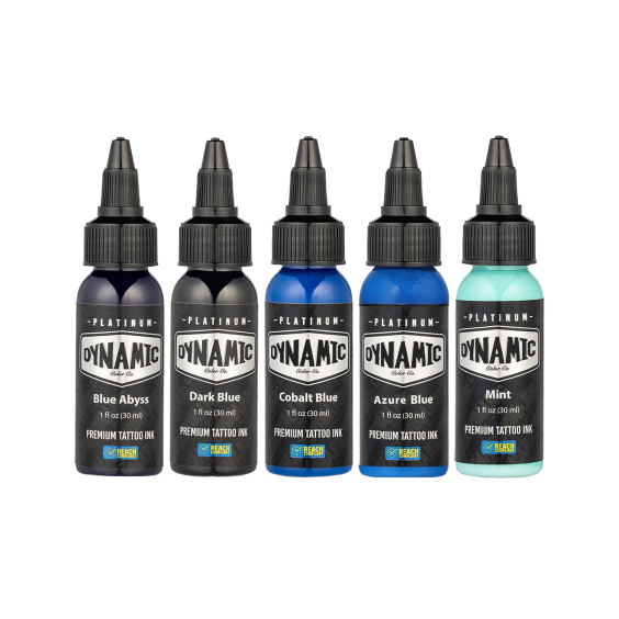 Platinum by Dynamic Tattoo Ink - Set Lagoon 5x 30 ml