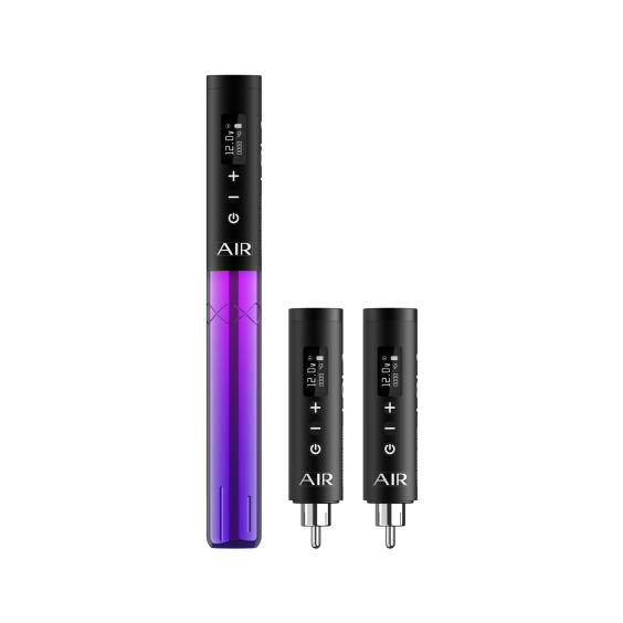 EZ Lola Air Wireless PMU Machine con Dos Baterías Adicionales - Black & Purple Gradient
