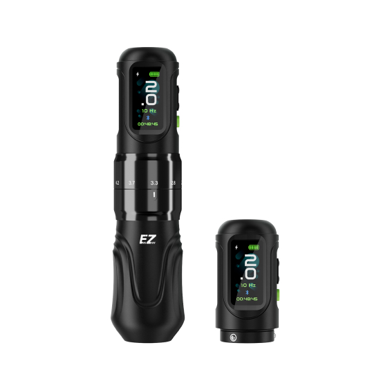 EZ P6 Wireless Tattoo Pen con Batería Adicional - Black