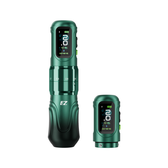 EZ P6 Wireless Tattoo Pen con Batería Adicional - Green Gradient