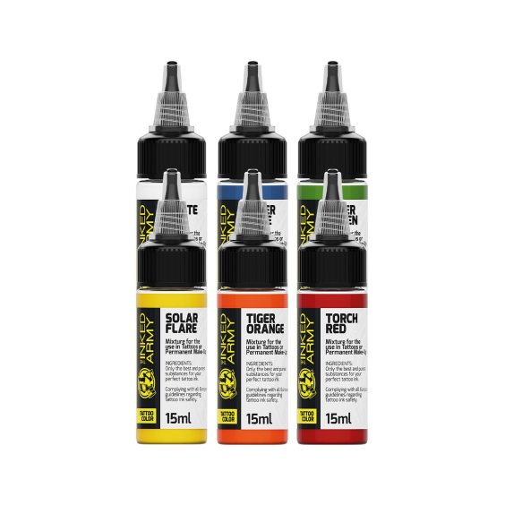The Inked Army - Tattoo Color -  Set de Muestra 6 x 15ml