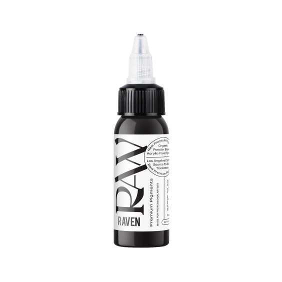 Raw Premium Pigments - Raven Tattoo Ink 30ml