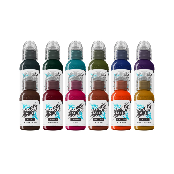 Tinta Para Tatuar World Famous Limitless - Set Jay Freestyle - 12x 30 ml
