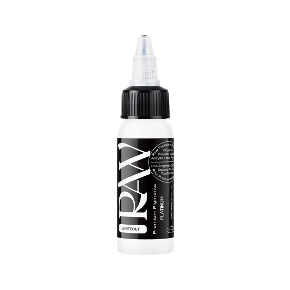 Raw Pigments Platinum - Whiteout Tattoo Ink - 30ml