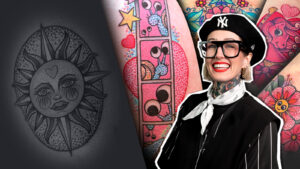 Cómo tatuar un tatuaje tradicional con colores brillantes con Keely Glitters