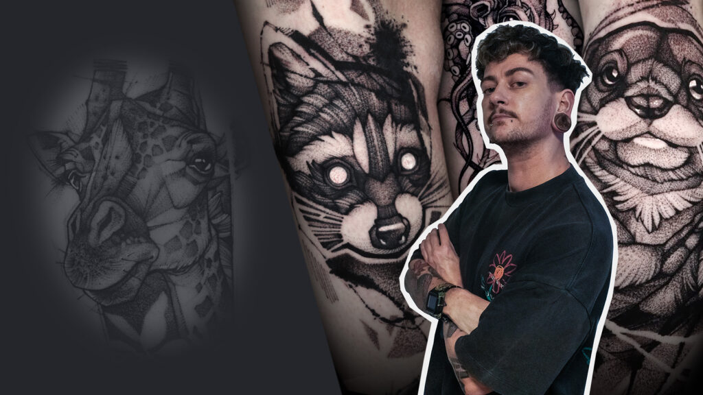 Cómo tatuar un mapache en estilo Blackwork con Alex Underwood