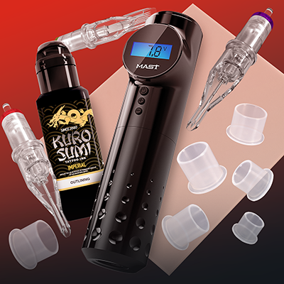 El Kit Dragonhawk Inalámbrico Avanzado Black + Grey Killer Ink.
